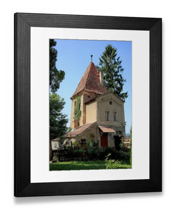 Framed Print : At the mountain church, Biserica din Deal, building at the cemetery wall of the Lutheran mountain cemetery, Cimitirul Cetatii, Sighisoara, Sighisoara, Saxoburgum, in the county of Mures in Transylvania, Romania Framed Print : At the mountain church, Biserica din Deal, building at the cemetery wall of the Lutheran mountain cemetery, Cimitirul Cetatii, Sighisoara, Sighisoara, Saxoburgum, in the county of Mures in Transylvania, Romania