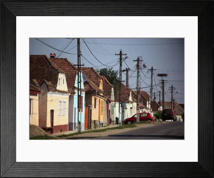 Framed Print : Cata Village, Katzendorf, Brasov County, Transylvania, Romania Framed Print : Cata Village, Katzendorf, Brasov County, Transylvania, Romania
