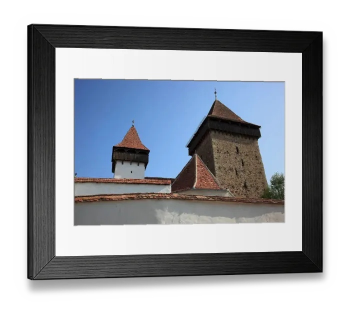 Framed Print : Fortified church of Homorod, Hamruden, built in 1270 as a Romanesque hall church, Brasov County, Transylvania, Romania Framed Print : Fortified church of Homorod, Hamruden, built in 1270 as a Romanesque hall church, Brasov County, Transylvania, Romania