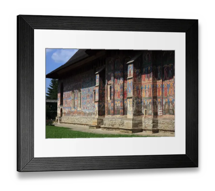 Framed Print : Restorer at work on the frescoes, Vatra Moldovitei, Moldovita Monastery, Manastirea Moldovita, a Romanian Orthodox womans monastery, frescoes on the church inside the monastery walls, dedicated to the Annunciation Framed Print : Restorer at work on the frescoes, Vatra Moldovitei, Moldovita Monastery, Manastirea Moldovita, a Romanian Orthodox womans monastery, frescoes on the church inside the monastery walls, dedicated to the Annunciation