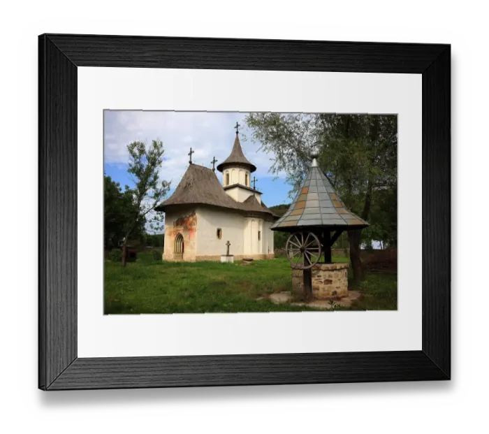 Framed Print : Moldavian Monasteries, The Holy Cross Church of Patrauti near Suceava, built in 1487, is the smallest church of Stephen the Great, Romania Framed Print : Moldavian Monasteries, The Holy Cross Church of Patrauti near Suceava, built in 1487, is the smallest church of Stephen the Great, Romania