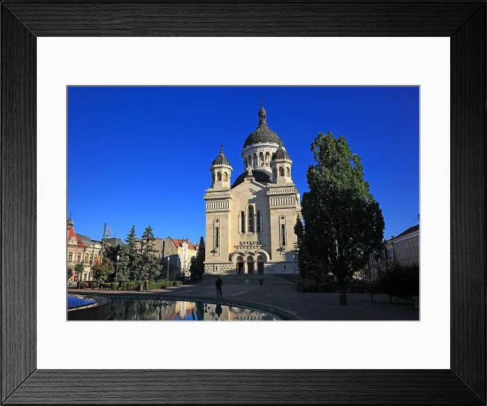 Framed Print : Orthodox Cathedral at the Piata Avram Iancu in Cluj, Transylvania, Romania Framed Print : Orthodox Cathedral at the Piata Avram Iancu in Cluj, Transylvania, Romania