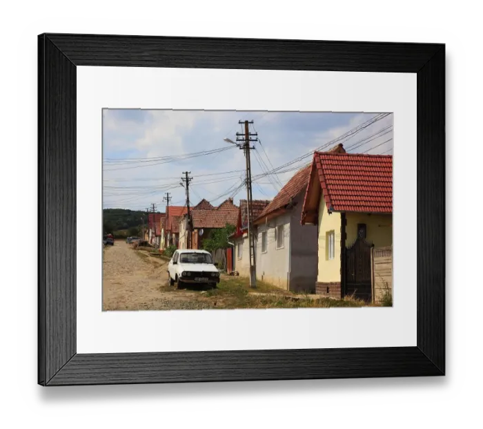 Framed Print : Typical Transylvanian village structure, here in Calnic. Calnic, German Kelling, is a municipality in Alba County in Transylvania, Romania Framed Print : Typical Transylvanian village structure, here in Calnic. Calnic, German Kelling, is a municipality in Alba County in Transylvania, Romania