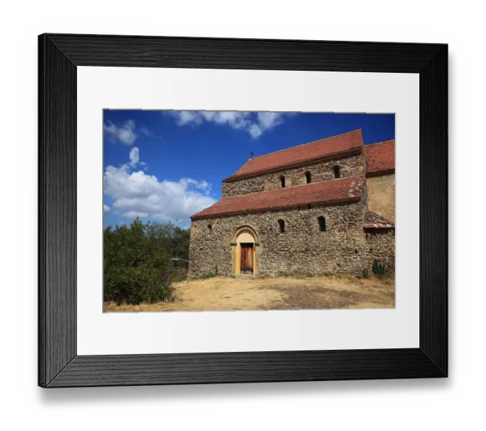 Framed Print : The Church of St. Michael at Michelsberg in Transylvania, near Cisnadie, Romania Framed Print : The Church of St. Michael at Michelsberg in Transylvania, near Cisnadie, Romania