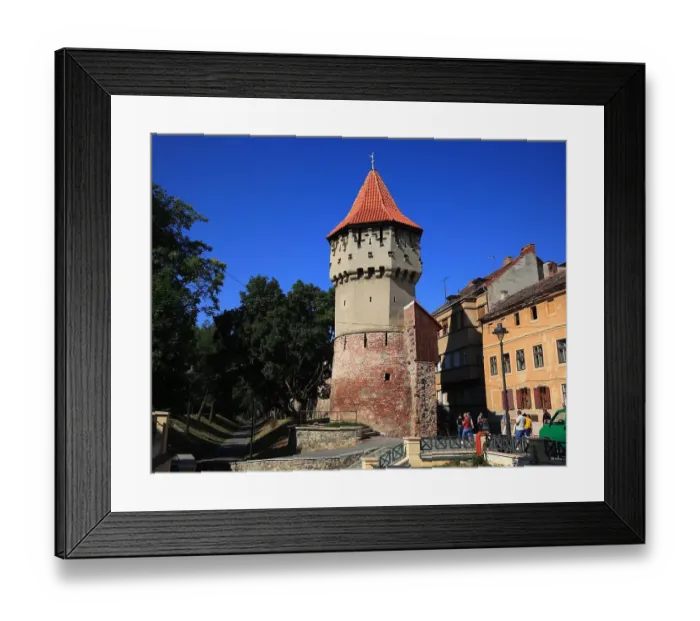 Framed Print : Haller Bastion Tower, Sibiu, Romania Framed Print : Haller Bastion Tower, Sibiu, Romania
