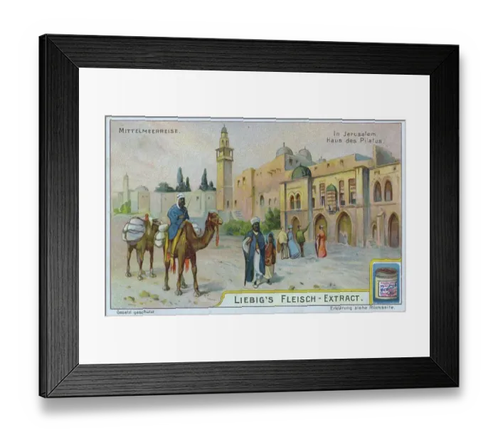 Framed Print : Picture series Mediterranean Journey, Jerusalem, Pilate's House, Israel, digitally restored reproduction of a collective picture from ca 1900, in the public domain, exact date unknown Framed Print : Picture series Mediterranean Journey, Jerusalem, Pilate's House, Israel, digitally restored reproduction of a collective picture from ca 1900, in the public domain, exact date unknown