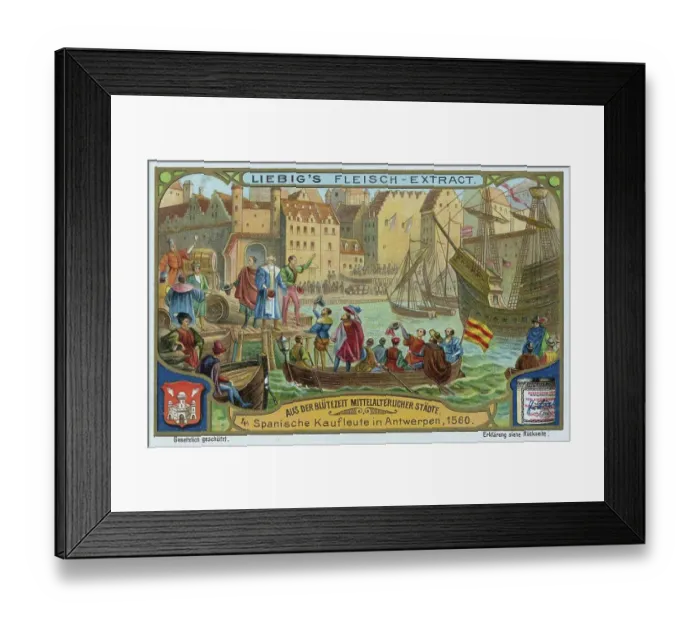 Framed Print : Series of pictures from the heyday of medieval cities, Spanish merchants in Antwerp, Belgium, in 1560, digitally restored reproduction of a collective picture from c. 1900, public domain, exact date unknown Framed Print : Series of pictures from the heyday of medieval cities, Spanish merchants in Antwerp, Belgium, in 1560, digitally restored reproduction of a collective picture from c. 1900, public domain, exact date unknown