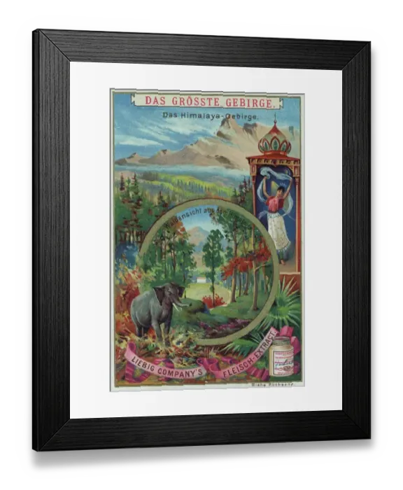 Framed Print : Picture series the biggest, here the biggest mountains, Himalaya, Nepal, Historic, digitally restored reproduction of a collector's picture from ca 1900, exact date unknown Framed Print : Picture series the biggest, here the biggest mountains, Himalaya, Nepal, Historic, digitally restored reproduction of a collector's picture from ca 1900, exact date unknown