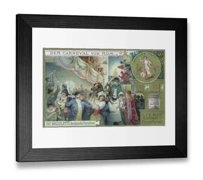 Framed Print : Picture series The Carnveal of Rome, Italy, the Moccoletti, burning candles, candles, historical, digitally restored reproduction of a collector's picture from ca 1900, exact date unknown Framed Print : Picture series The Carnveal of Rome, Italy, the Moccoletti, burning candles, candles, historical, digitally restored reproduction of a collector's picture from ca 1900, exact date unknown