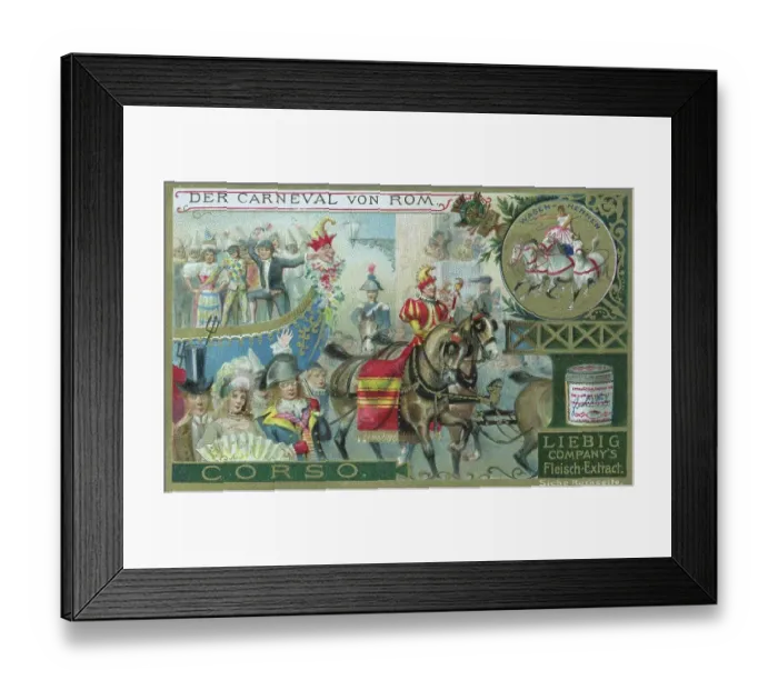 Framed Print : Picture series The Carnveal of Rome, Italy, the Corso, Historical, digitally restored reproduction of a collector's picture from ca 1900, exact date unknown Framed Print : Picture series The Carnveal of Rome, Italy, the Corso, Historical, digitally restored reproduction of a collector's picture from ca 1900, exact date unknown