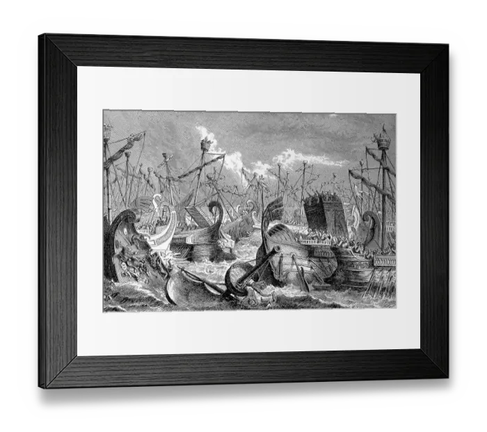 Framed Print : The Battle of the Aegates, Battle of the Aegadian Islands, fought the Aegadian Islands off the west coast of Sicily on 10 March 241 BC, History of Ancient Rome, Roman Empire, Italy, Historical Framed Print : The Battle of the Aegates, Battle of the Aegadian Islands, fought the Aegadian Islands off the west coast of Sicily on 10 March 241 BC, History of Ancient Rome, Roman Empire, Italy, Historical