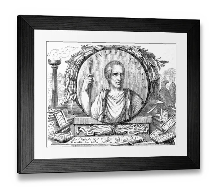 Framed Print : Gaius Julius Caesar, 100 BC 44 BC Julius Caesar, The History of Ancient Rome, Roman Empire, Italy, Historical, digitally restored reproduction of a 19th century original Framed Print : Gaius Julius Caesar, 100 BC 44 BC Julius Caesar, The History of Ancient Rome, Roman Empire, Italy, Historical, digitally restored reproduction of a 19th century original