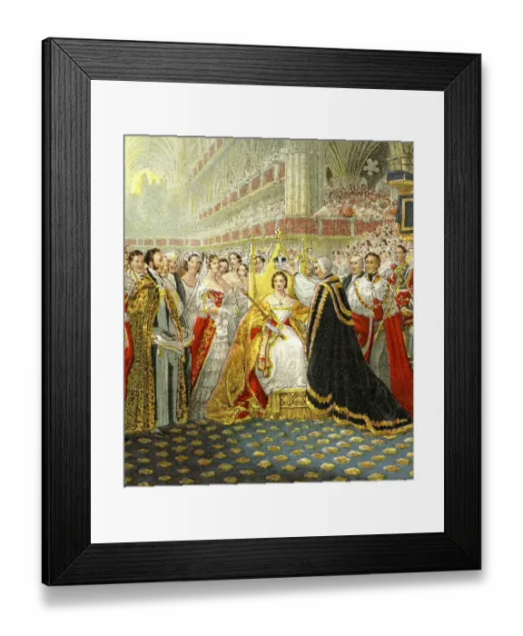 Framed Print : 1838: QUEEN VICTORIA'S CORONATION Framed Print : 1838: QUEEN VICTORIA'S CORONATION