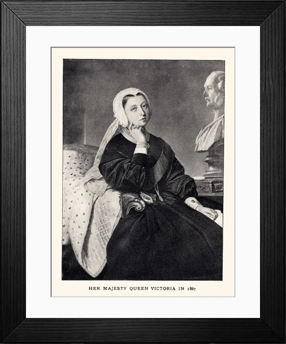 Framed Print : HER MAJESTY QUEEN VICTORIA IN 1867 Framed Print : HER MAJESTY QUEEN VICTORIA IN 1867