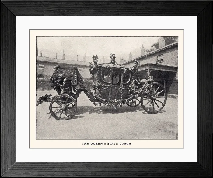 Framed Print : THE QUEEN'S STATE COACH Framed Print : THE QUEEN'S STATE COACH