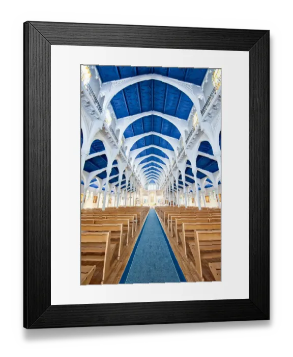 Framed Print : Interior of the church of Notre-Dame of Saint Honore d'Eylau, in the 16th arrondissement of Paris Framed Print : Interior of the church of Notre-Dame of Saint Honore d'Eylau, in the 16th arrondissement of Paris
