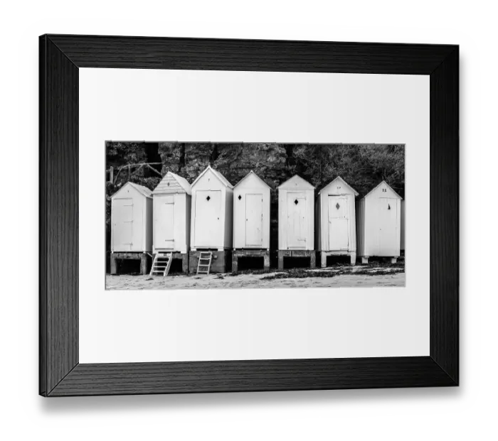 Framed Print : The beach huts Framed Print : The beach huts
