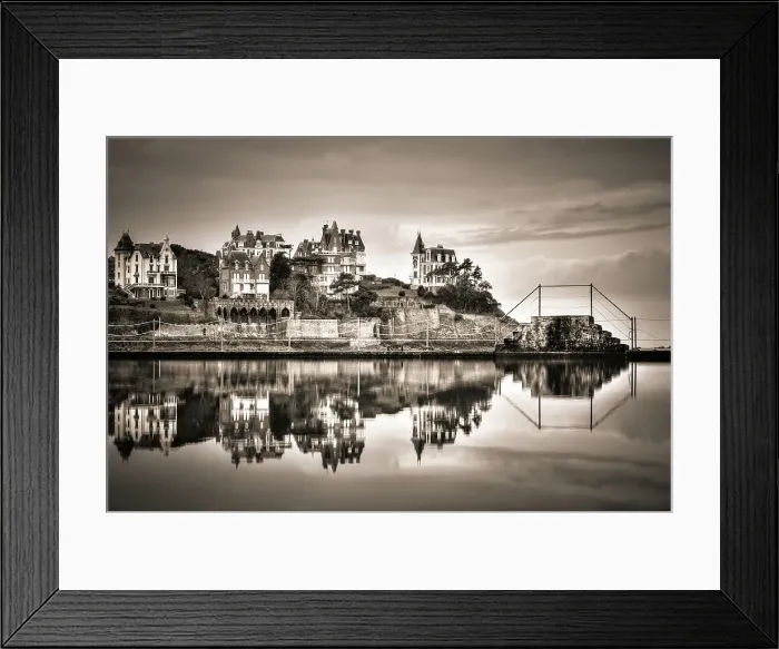 Framed Print : Reflections of the town of Dinard Framed Print : Reflections of the town of Dinard