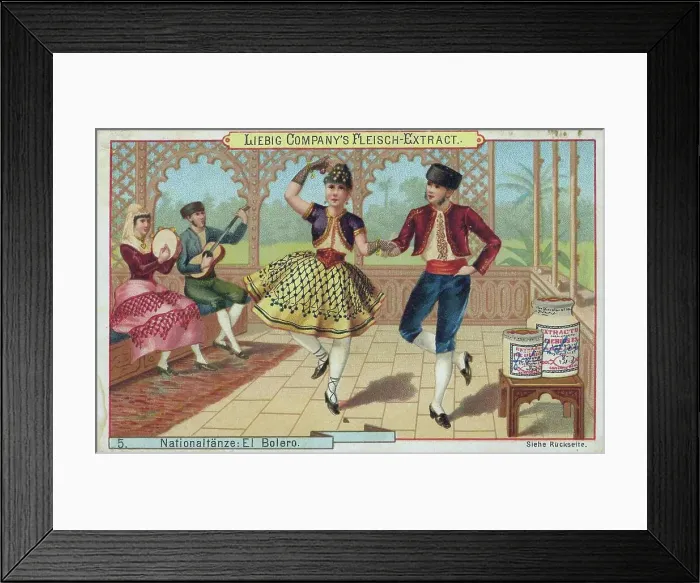 Framed Print : Picture series national dances Bolero, Spain Framed Print : Picture series national dances Bolero, Spain