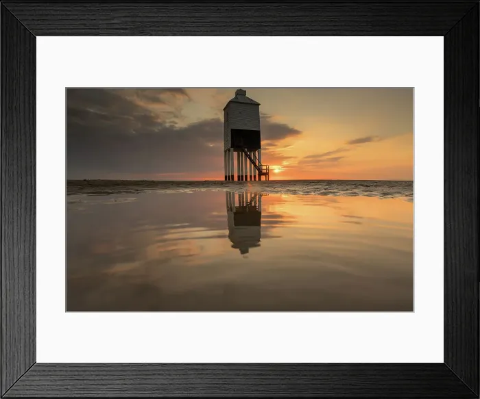 Framed Print : Reflected Lighthouse