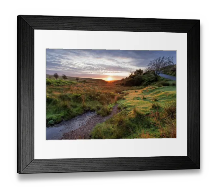 Framed Print : Tranquil sunrise, Exford, Exmoor National Park, Somerset, UK Framed Print : Tranquil sunrise, Exford, Exmoor National Park, Somerset, UK