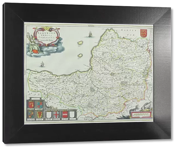 Map of Somerset, England