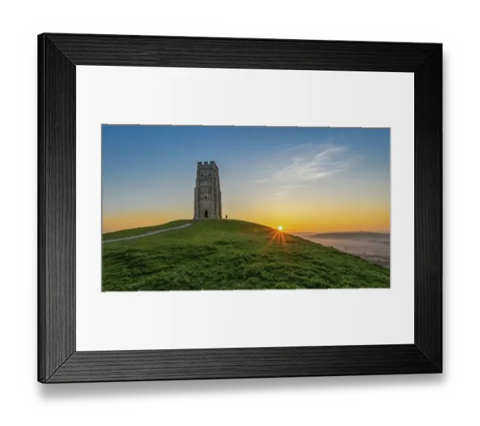 Framed Print : Sunrise on Glastonbury Tor, Glastonbury, Somerset, England, UK Framed Print : Sunrise on Glastonbury Tor, Glastonbury, Somerset, England, UK