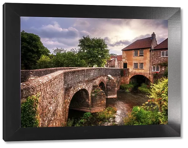 House on a bridge at Pensford, Somerset, England