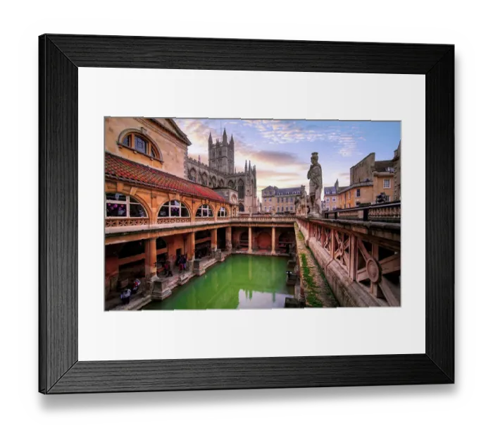 Framed Print : The Roman Baths, Bath, Somerset, England
