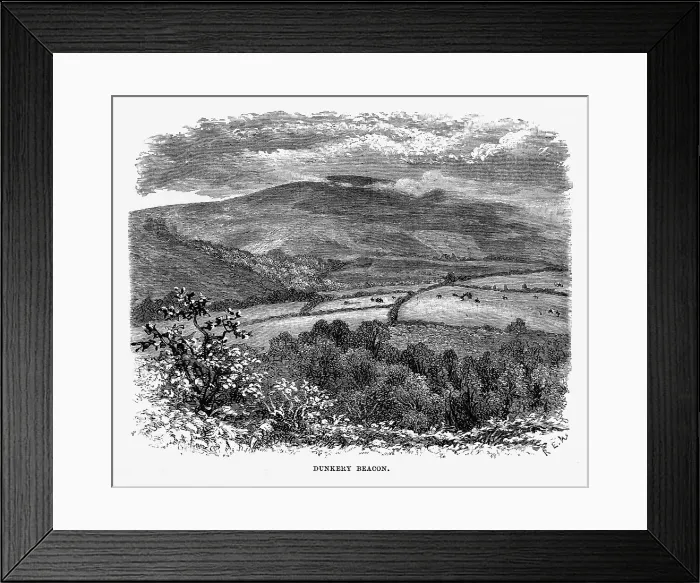 Framed Print : Dunkery Beacon, Exmoor, England Victorian Engraving, 1840 Framed Print : Dunkery Beacon, Exmoor, England Victorian Engraving, 1840