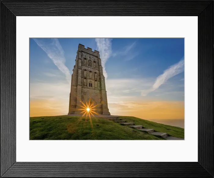 Framed Print : Sunrise on Glastonbury Tor Framed Print : Sunrise on Glastonbury Tor