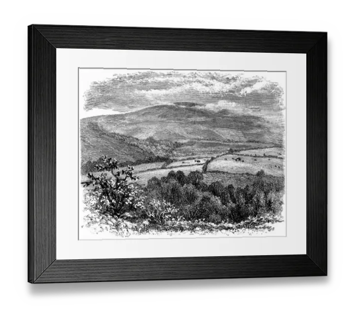 Framed Print : Dunkery Beacon at Exmoor in Somerset, England - 19th Century Framed Print : Dunkery Beacon at Exmoor in Somerset, England - 19th Century