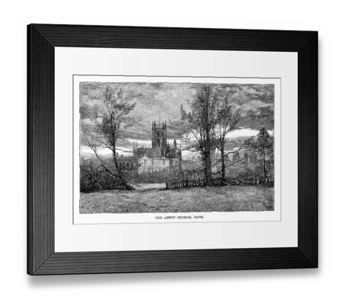 Framed Print : The Abbey Church in Bath, England Framed Print : The Abbey Church in Bath, England
