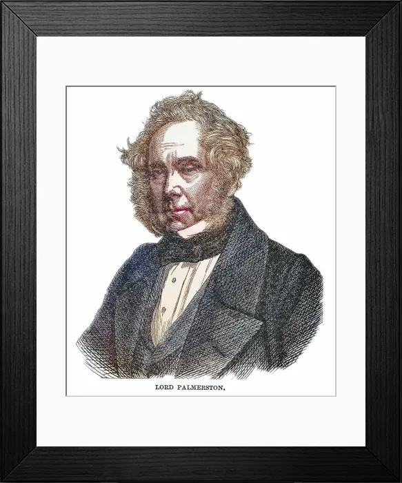 Framed Print : Portrait of Henry John Temple, 3rd Viscount Palmerston, (1784-1865) a British statesman who was twice Prime Minister of the United Kingdom in the mid-19th century Framed Print : Portrait of Henry John Temple, 3rd Viscount Palmerston, (1784-1865) a British statesman who was twice Prime Minister of the United Kingdom in the mid-19th century