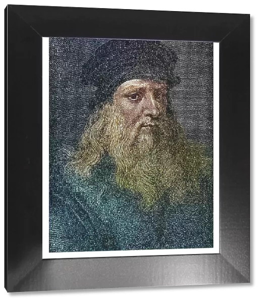 Portrait of Leonardo da Vinci, Italian artist and polymath, 1452 - 1519