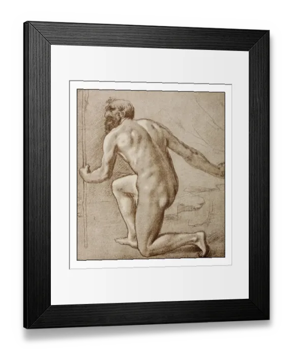 Framed Print : Leonardo's sketches and drawings: man Framed Print : Leonardo's sketches and drawings: man