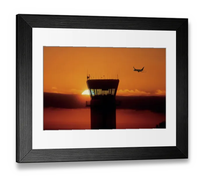 Framed Print : Airport Control Tower