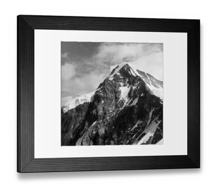 Framed Print : Monch. September 1962: The Swiss mountain Monch as viewed from the Jungfraujoch Framed Print : Monch. September 1962: The Swiss mountain Monch as viewed from the Jungfraujoch