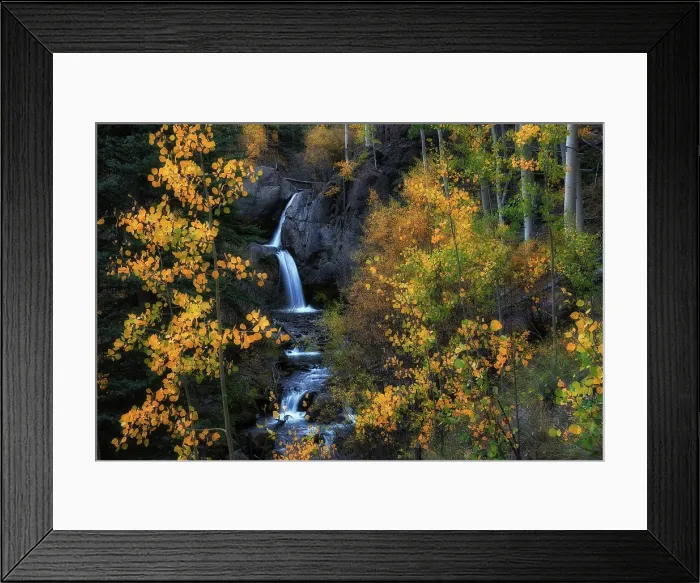 Framed Print : Nellie Creek Falls in Autumn Framed Print : Nellie Creek Falls in Autumn