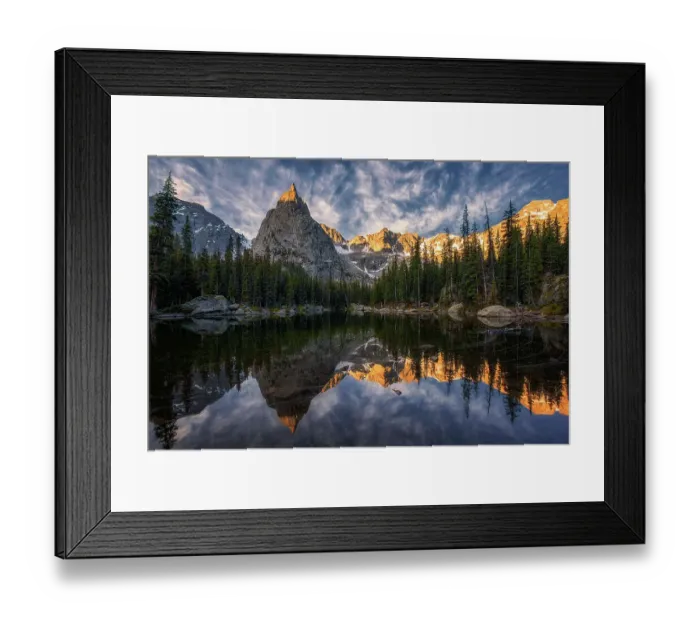 Framed Print : Lone Eagle Peak Reflection at Dawn Framed Print : Lone Eagle Peak Reflection at Dawn