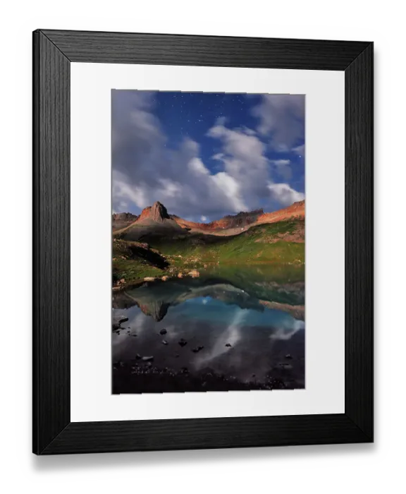 Framed Print : Moonlight over Ice Lake Framed Print : Moonlight over Ice Lake