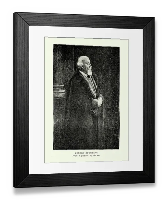 Framed Print : Robert Browning, an English poet and playwright, 1812 to 1889 Framed Print : Robert Browning, an English poet and playwright, 1812 to 1889
