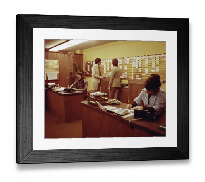 Framed Print : People working in office