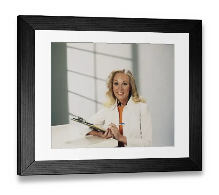 Framed Print : Woman doctor in hospital
