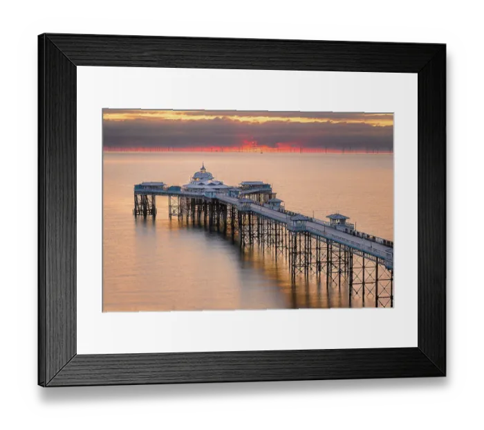Framed Print : Llandudno Pier study Framed Print : Llandudno Pier study