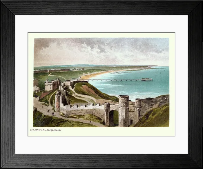 Framed Print : North Bay and pier, Scarborough, North Yorkshire, 19th Century Framed Print : North Bay and pier, Scarborough, North Yorkshire, 19th Century
