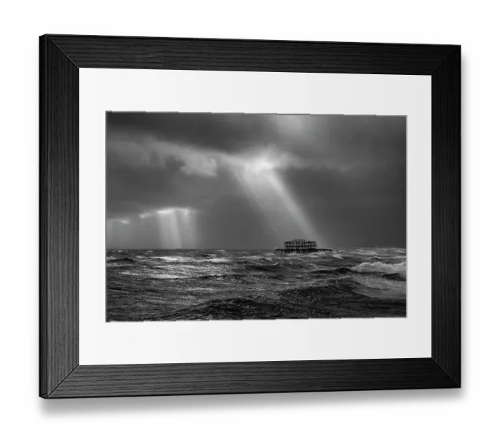 Framed Print : Cathedral sky over The West Pier Framed Print : Cathedral sky over The West Pier