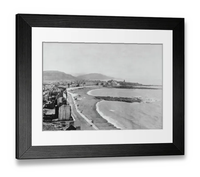 Framed Print : Antique photograph of seaside towns of Great Britain and Ireland: Aberystwyth