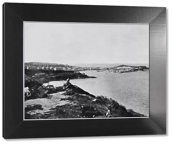 Antique photograph of seaside towns of Great Britain and Ireland: St Ives