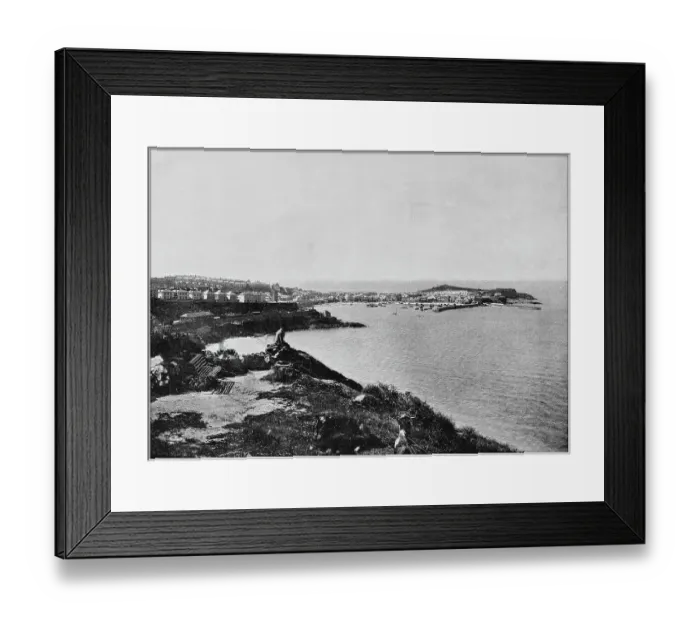 Framed Print : Antique photograph of seaside towns of Great Britain and Ireland: St Ives Framed Print : Antique photograph of seaside towns of Great Britain and Ireland: St Ives